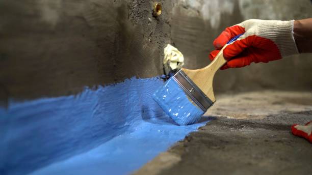 Commercial Waterproofing project at a Santa Fe, TN business property by SJ Waterproofing Pros